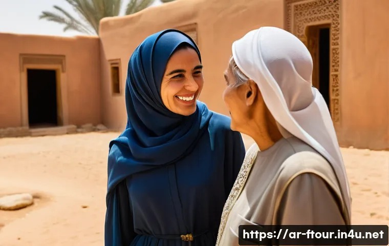농촌관광지도사 직업 안정성 - **Prompt:** A charismatic female rural tour guide, dressed in a modest, elegant abaya or traditional...