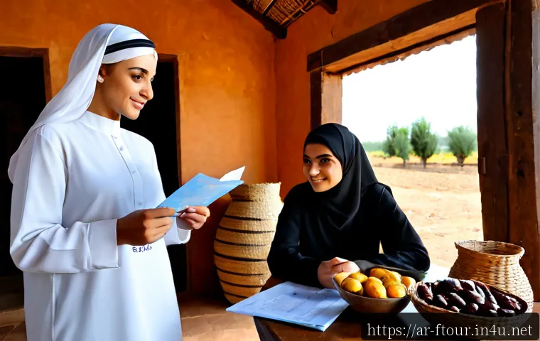농촌관광지도사 실기시험 팁 - Photorealistic rural tourism guide practical exam preparation, a modest Arab woman in a neatly tailo...